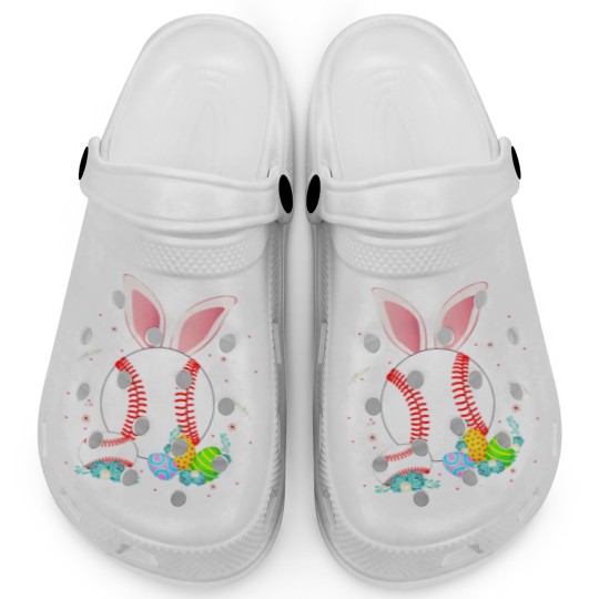 Discover Baseball Easter Egg Women Men Teen Girls Boys Clogs