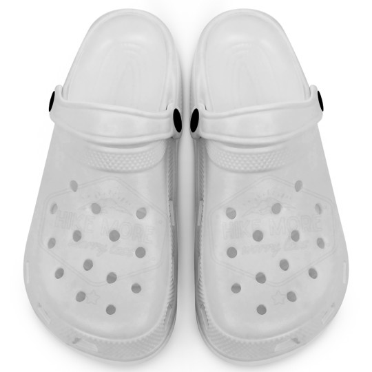 Discover Funny Vintage Hike More Worry Less - Love Hiking Clogs