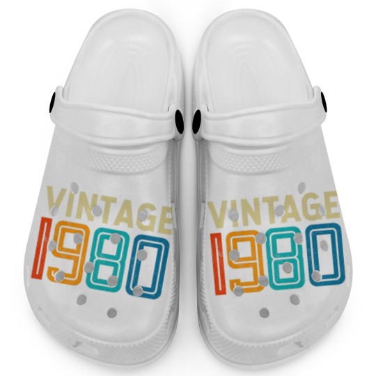 Discover 42Nd Birthday Vintage 1980 - 42 Years Old Men Wome Clogs