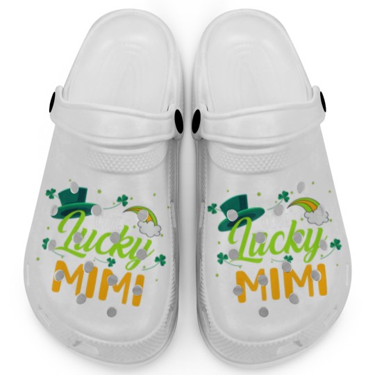Discover Lucky Mimi Green Four Leaf Clover Patrick's Day Clogs