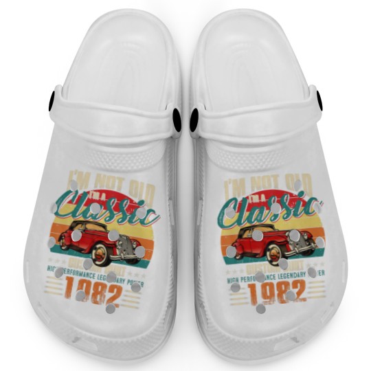 Discover 40Th Birthday Vintage Im Not Old Im Classic 1982 4 Clogs