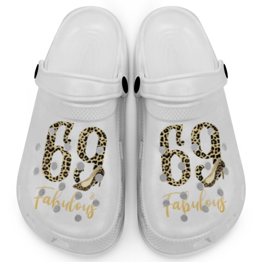 Discover Mb 69Th Birthday 69 And Fabulous Leopard Print Hig Clogs