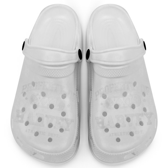 Discover Harvey Property XXL Sport College Athletic Funny Clogs