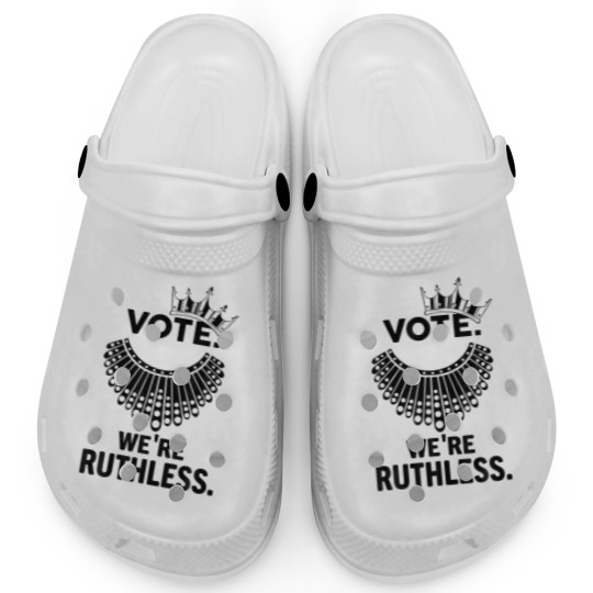 Discover Vote We're Ruthless Women Feminist Woman Crown Clogs