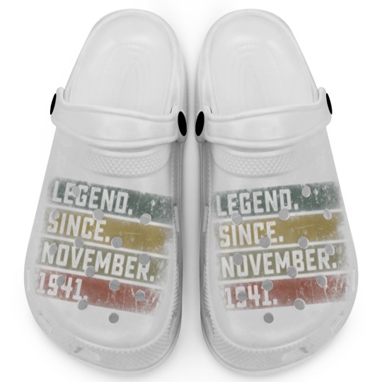 Discover Legend Since November 1941 80Th Birthday Mens 80 Y Clogs