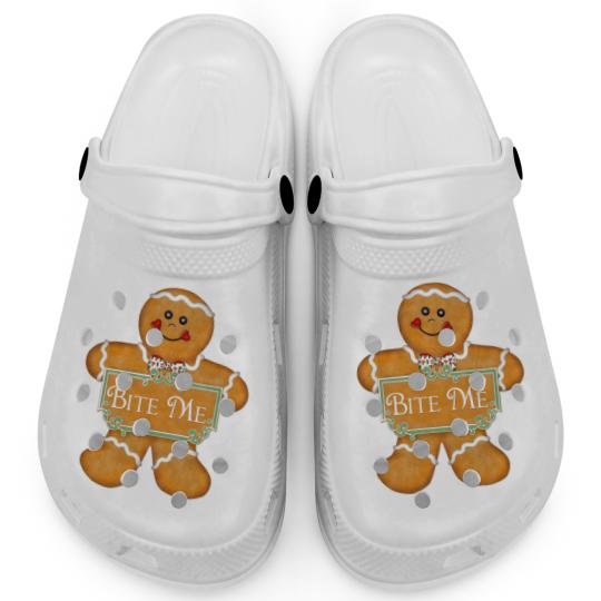 Discover Christmas Gingerbread Man - Bite Me Clogs