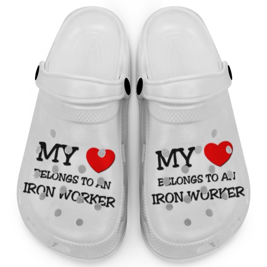 Discover My Heart Belongs To An IRON WORKER Clogs