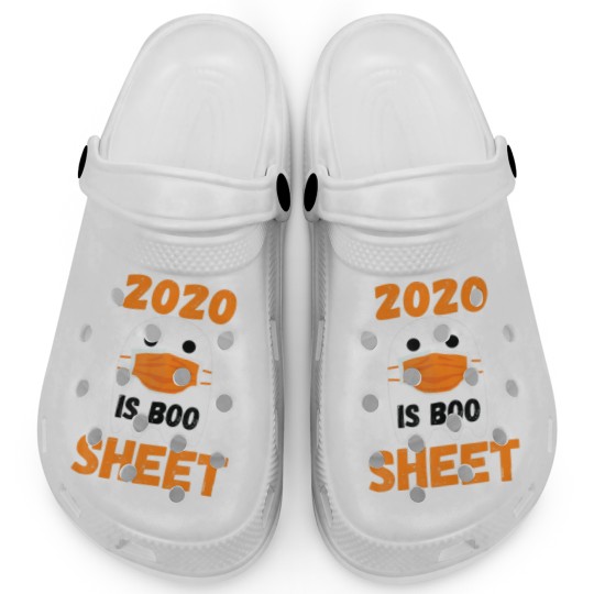 Discover 2020 Is Boo Sheet Ghost In Mask Halloween Custome Clogs