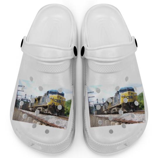 Discover CSX Railroad AC4400CW #6 With a Coal Train Clogs