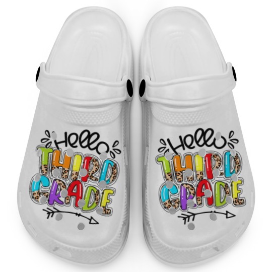 Discover Leopard Hello 3Rd Grade Teacher Life Student Back Clogs