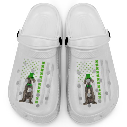 Discover Dane Saint Patrick's Day American Flag Dogs Lover Clogs