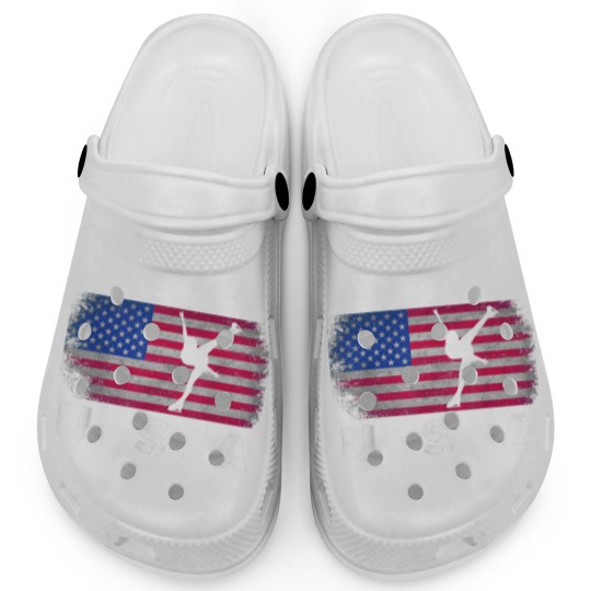 Discover American Flag Figure Skating Cute Us Skaters Clogs