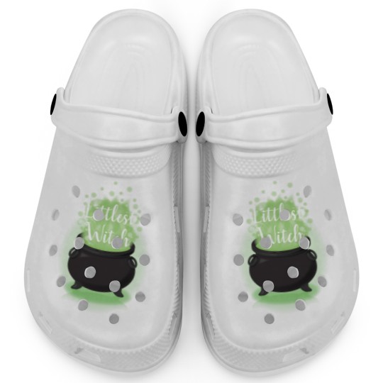 Discover Baby is Brewing Witch Shower Halloween Cauldron Clogs