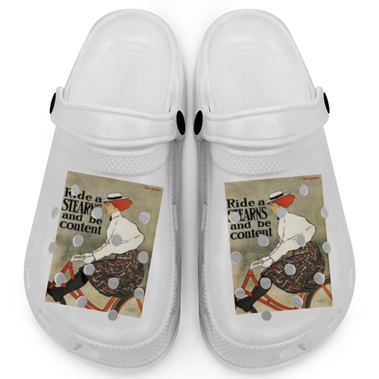 Discover Ride a STEARNS and be content! Old Bicycle Advert Clogs