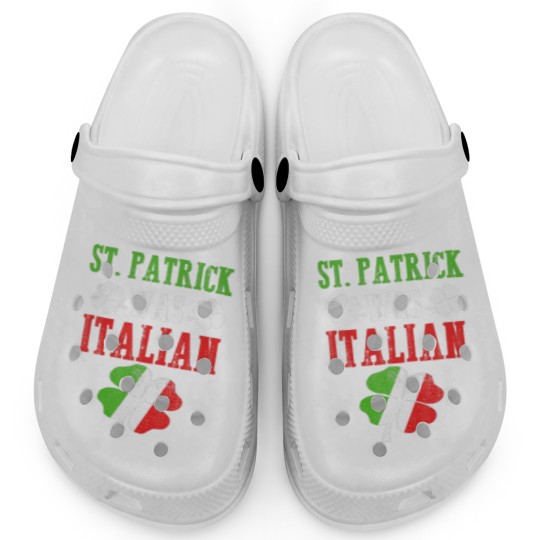 Discover St Patrick Was Italian St Patrick's Day Funny Gift Clogs