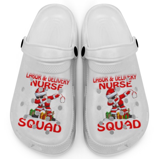 Discover Christmas Labor Clogs