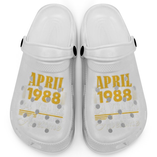 Discover 34Th Birthday Gifts 34 Year Old Awesome Since Apri Clogs