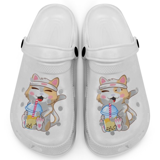 Discover Cute Cat ,Funny, Boba Bubble Tea, Anime, Japanese Clogs
