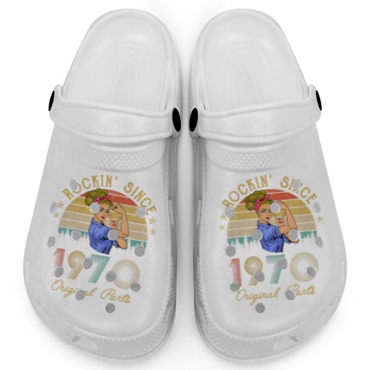 Discover Vintage 1970 Rockin Sine 52Nd Birthday Women 52 Ye Clogs
