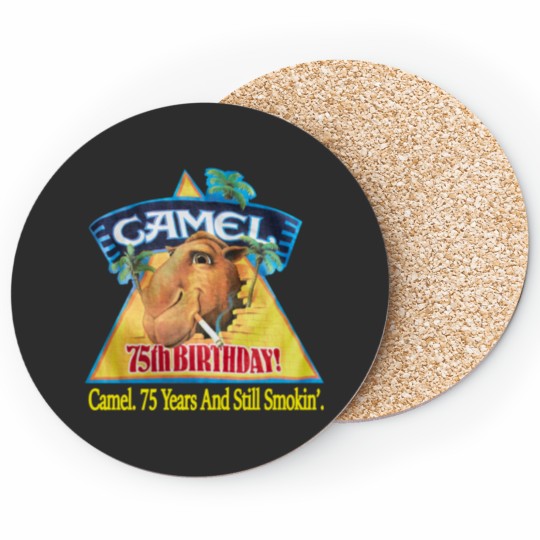 Discover 1988 Camel Pocket Gray Deadstock Joe Coasters