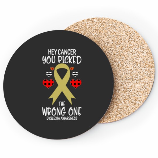 Discover World Dyslexia Aeness Day Clic  (1) Style Coasters