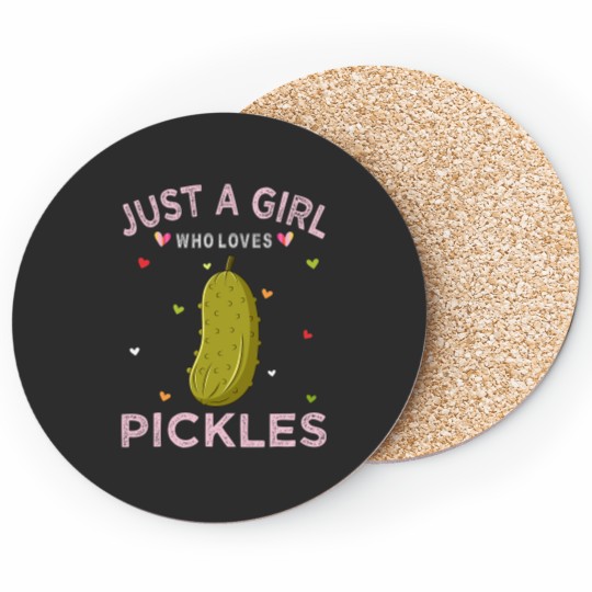 Discover Pickle Lover Women Tee Just A Girl Who Loves Coasters