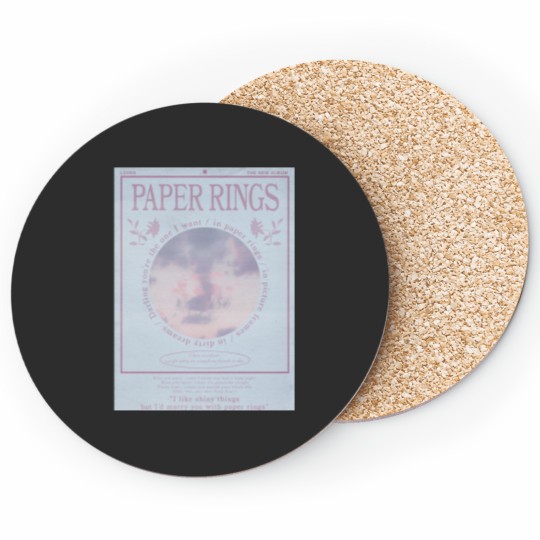Discover Paper Rings Graphic Coasters