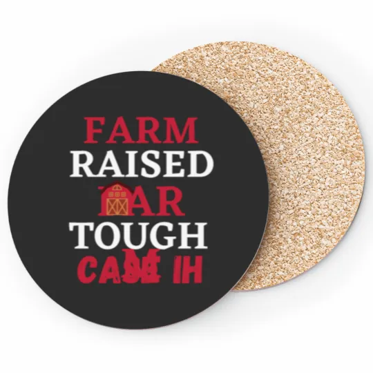 Discover Farm Raised Farm Tough Cases IH Coasters