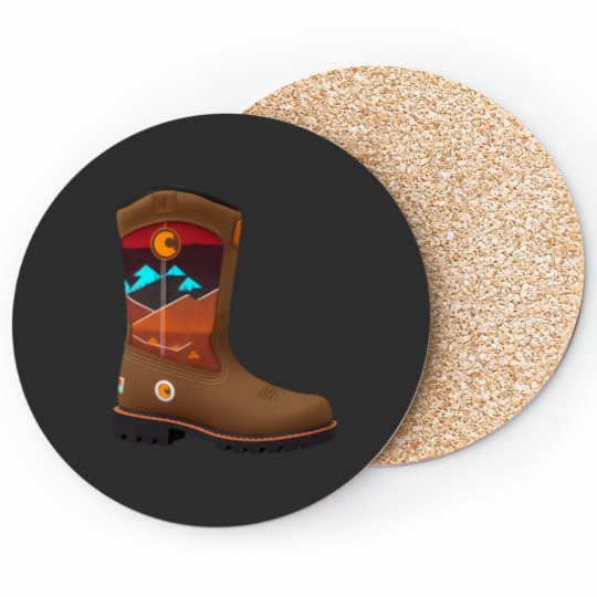 Discover Cowboy Boot , Cow Boot Coasters