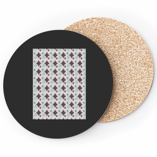 Discover Colorful Diamond Shapes Modern Maximalist Pattern Walnut Brown Graphic Coasters