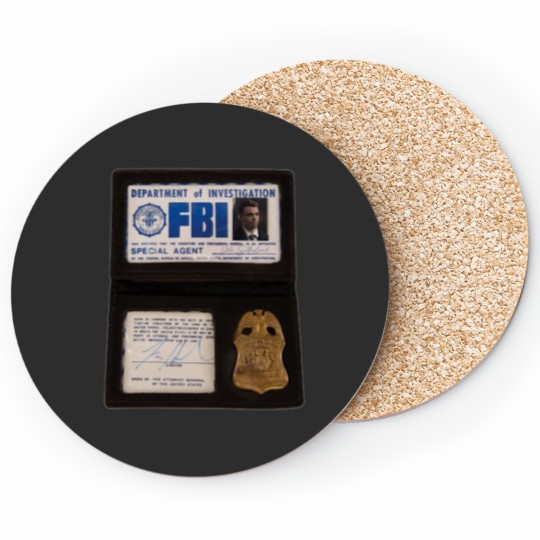 Discover Night Agent Peter Badge Coasters