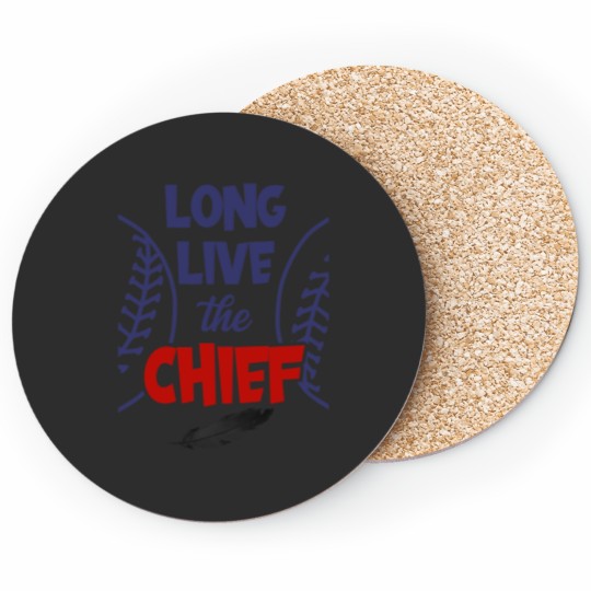 Discover Long Live The Chief clevelandindians Baseball Wahoo Coasters