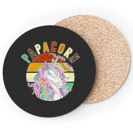 Discover Papacorn T-Shirt - Vintage Tshirt Coasters