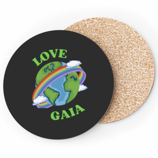 Discover Love Gaia,My Earth, Gaia,Love mother earth, earth gift,climate activist,Our Climate Our worl Coasters