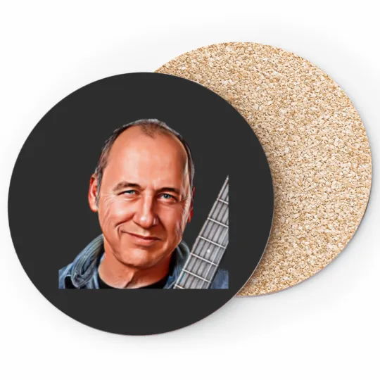 Discover Mark Knopfler Sticker1 Coasters