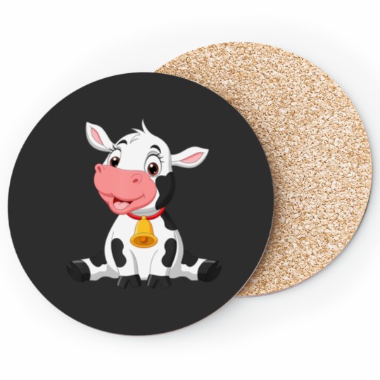 Discover Adorable Cow Motif Coasters