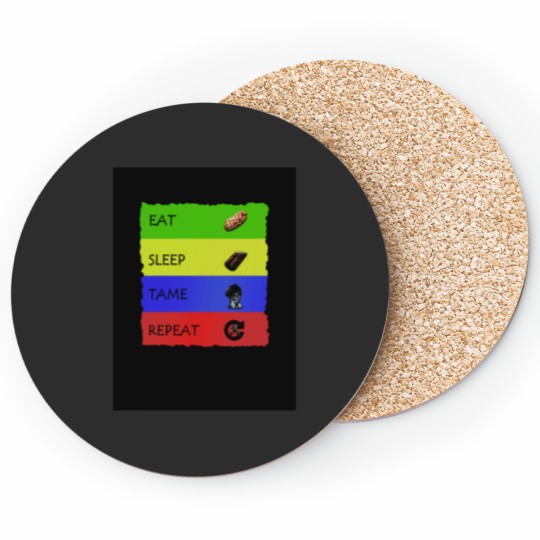 Discover ARK EAT SLEEP TAME REPEAT Coasters