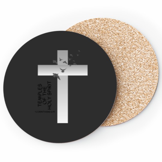 Discover 1 Corinthians 6 Temple Of The Holy Spirit Bible Verse About The Love Of God Coasters