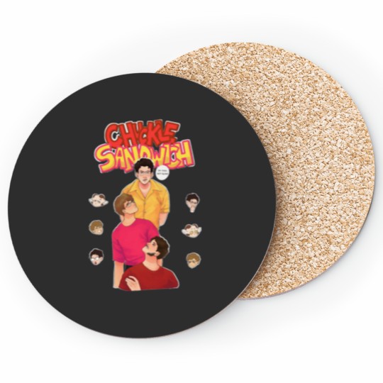 Discover Chuckle sandwich Merch Coasters