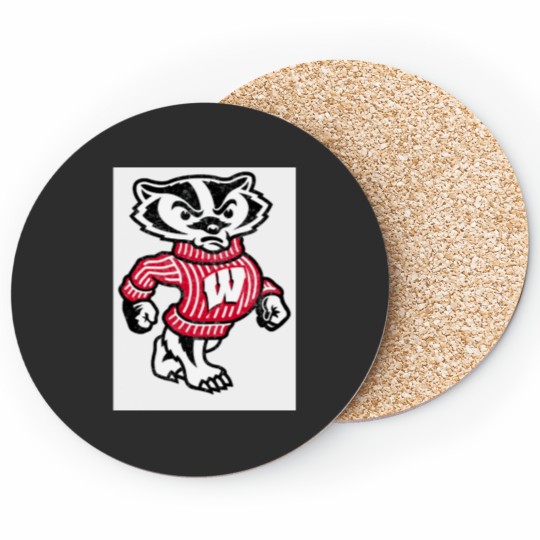 Discover University of Wisconsin Badge Watercolor Coasters