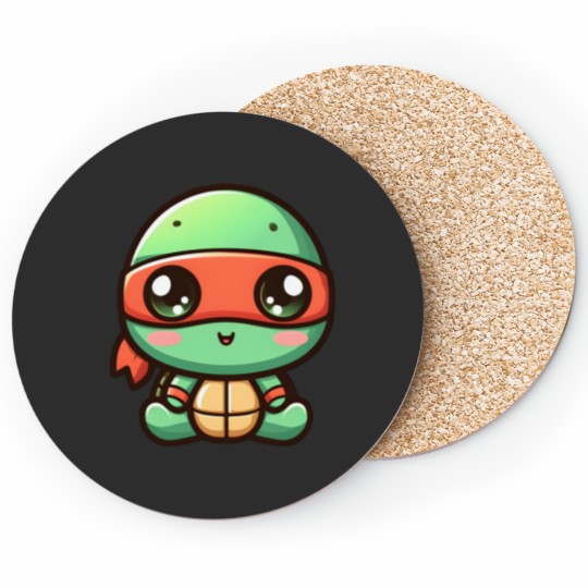 Discover TMNT Ninja Turtles Cute Baby Michelangelo Coasters