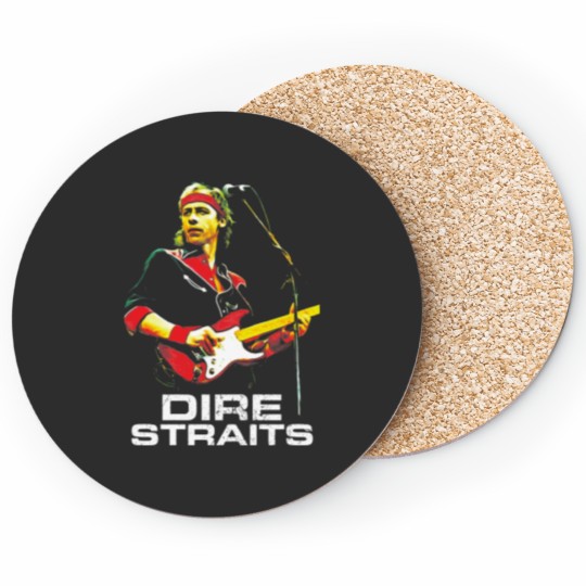 Discover Straits State Sultans of Swing White  Sticker Coasters