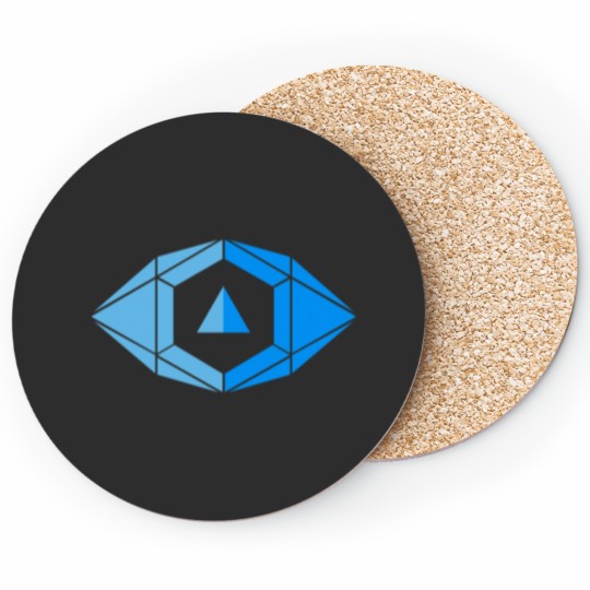 Discover Focus Logo  Horizon Zero Dawn Symbol  Blue Logo  .png Coasters
