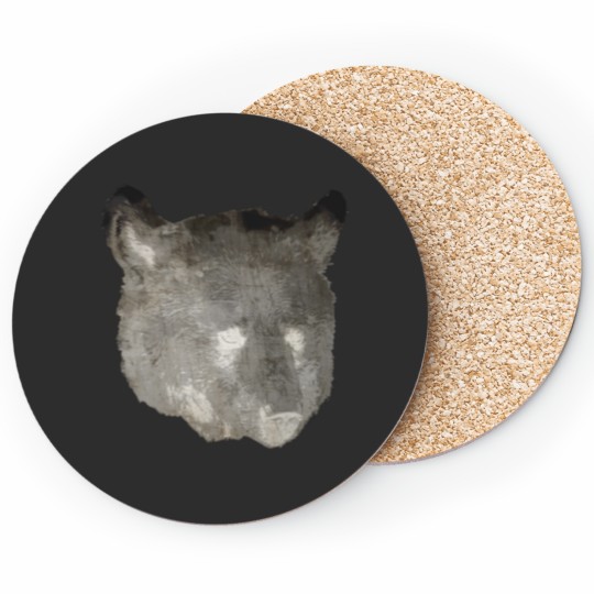 Discover tiger black and white Coasters