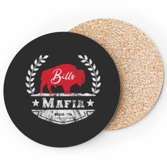 Discover BillsMafia 716 Buffalo New York BFLO Coasters