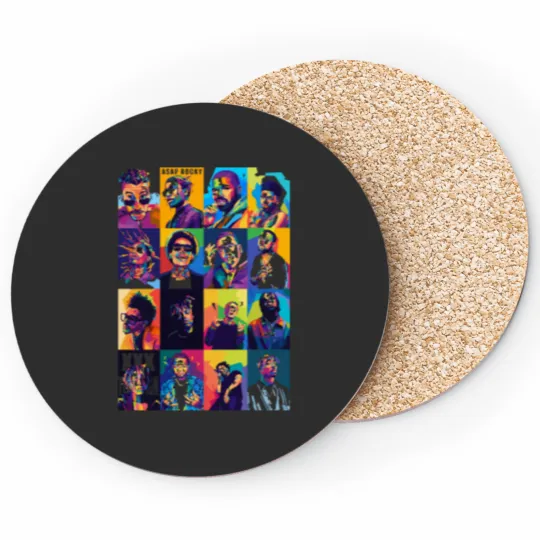 Discover Rappers Collection Wpap Pop Art Coasters