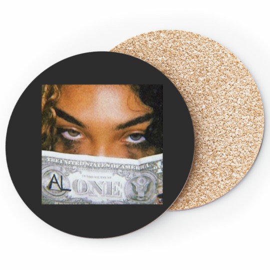 Discover Alone Designer Girl Coasters