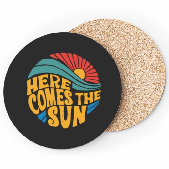 Discover Here Comes The Sun cat Coasters