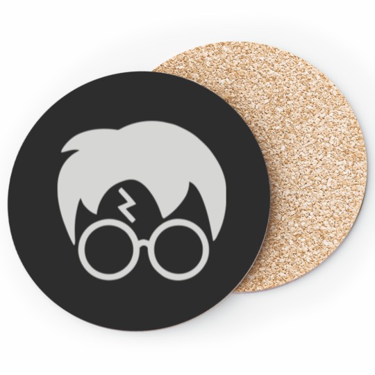 Discover Harry Glasses Lightning Bolt Hair Coasters
