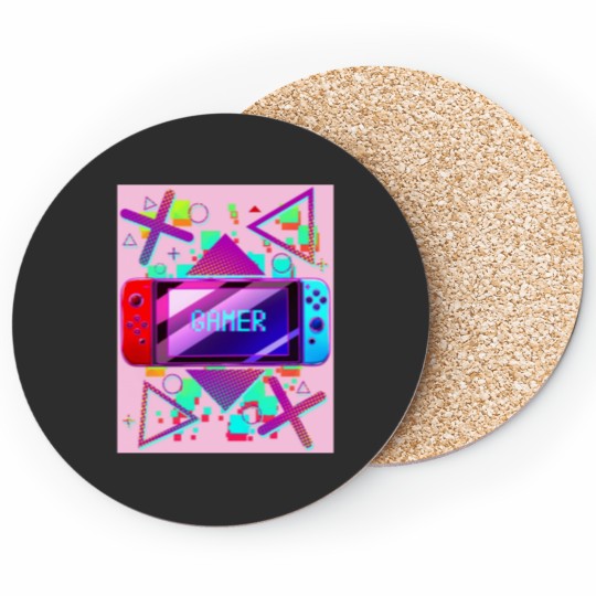 Discover Gamer switch for kawaii girls Coasters